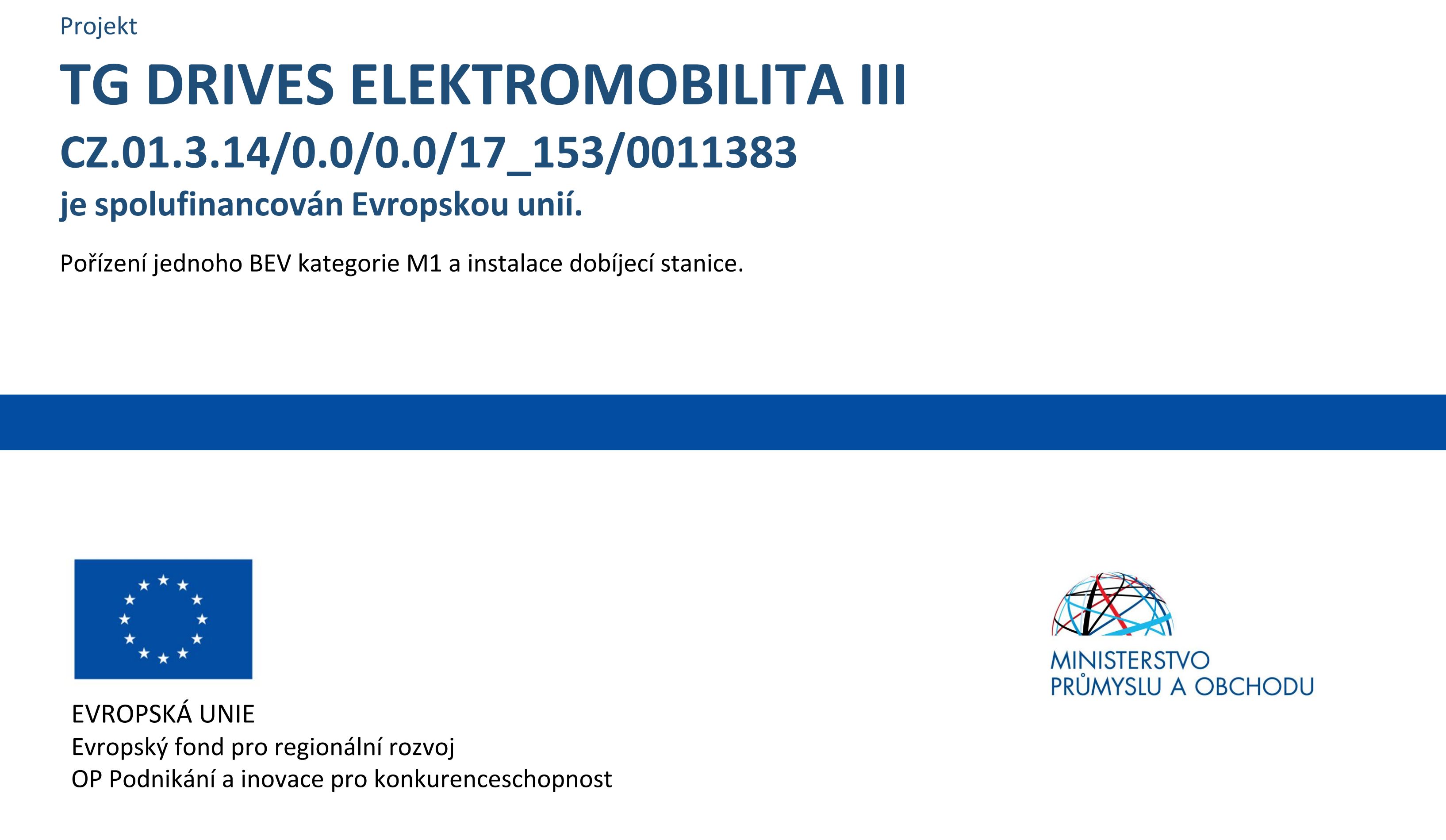 EU projekt: TG Drives ELEKTROMOBILITA III